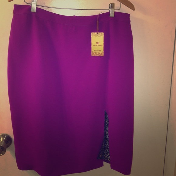 Fuchsia and Leopard Pencil Skirt