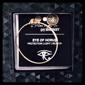 Never worn Alex & Ani Eye of Horus + Energy