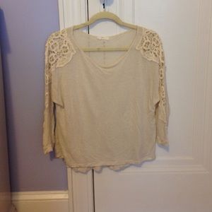 Lush Tee with Lace Details