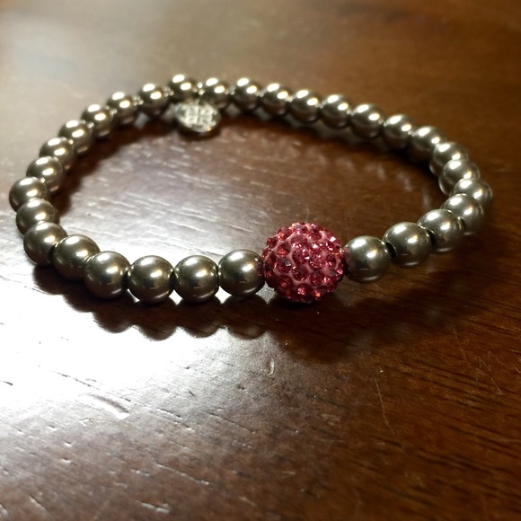 Ireland Silver with Dark Pink Rustic Cuff