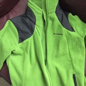 Columbia green jacket.