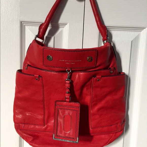 Marc by Marc Jacobs red leather bag