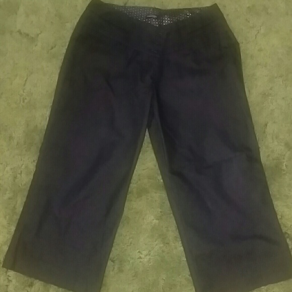 Black pinstriped dress Capri