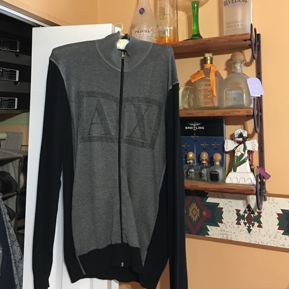 Armani exchange zip sweater
