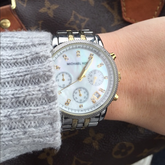 Two tone Michael Kors watch