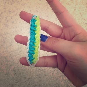 Rainbow loom tropical bracelet.