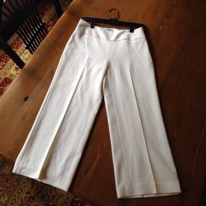 White Capris Slack Work Pants