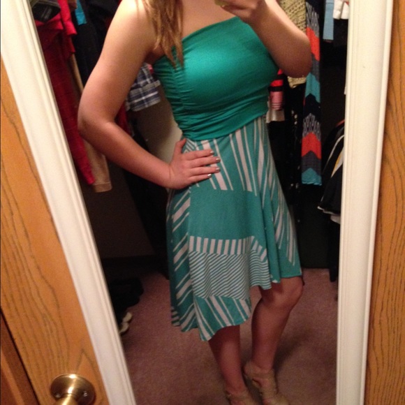 Vanity Strapless High Low Dress ❤️ - Picture 3 of 5