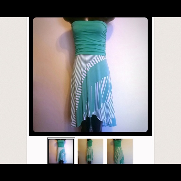 Vanity Strapless High Low Dress ❤️ - Picture 4 of 5