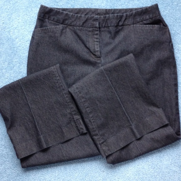 Worthington Black  Denim Dress pants Size 10 Tall