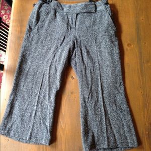 Wool Cropped Dress Trousers