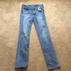 American Eagle jeans and j crew button down shirt