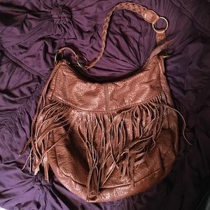 American Eagle Fringe Leather Bag