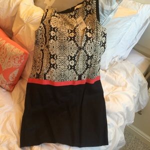 Loft snake linen dress