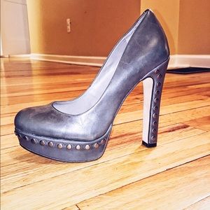 Vince Camuto Jair grey studded heels