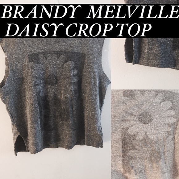 SOLD IN BUNDLE BRANDY MELVILLE DAISY GRAPHIC Top - Picture 1 of 1