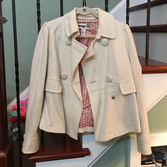 Forever 21 speckled pea coat