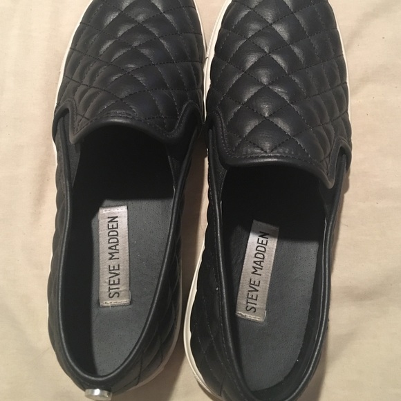 Steve Madden Leather Slip Ons