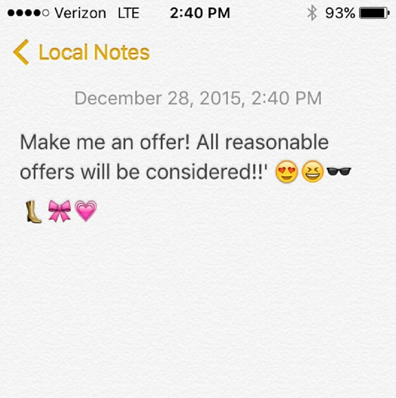 Make me an offer!