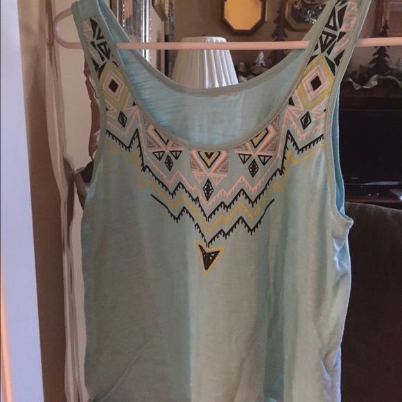 TEAL FLOWY TOP