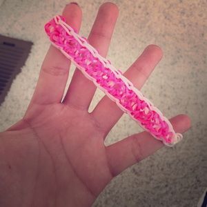 Rainbow loom pentalock bracelet.