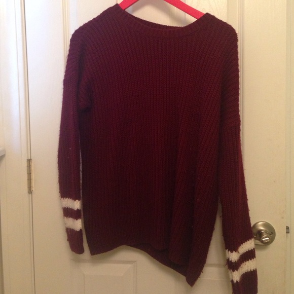 Burgundy oversized sweater