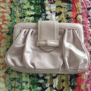 Blush pink clutch