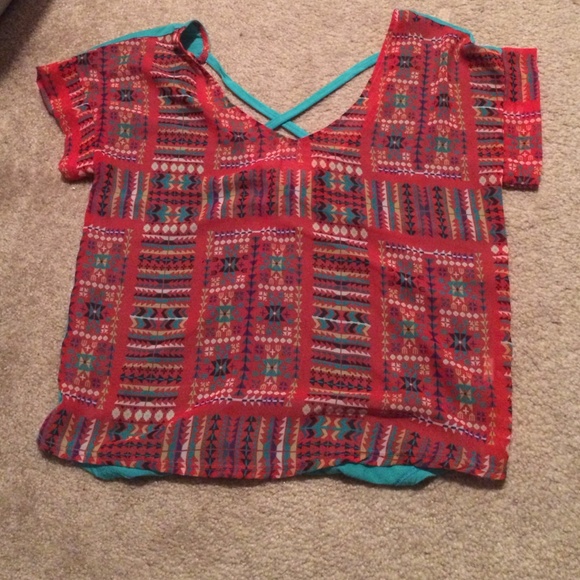 Aztec printed top - Picture 1 of 3