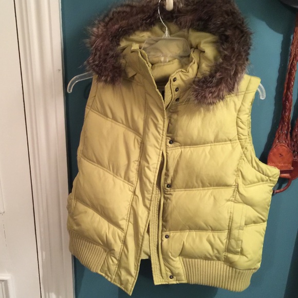 Lime Green Gap Puffer Vest