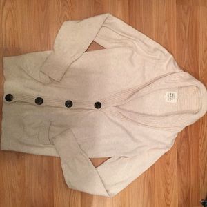 cream cardigan