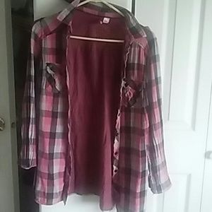 H&M button up plaid shirt