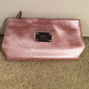 VS pink metallic makeup bag💄💋👛