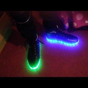 Led light up sneakers