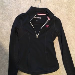Blue Abercrombie & Fitch Active Half Zip Jacket