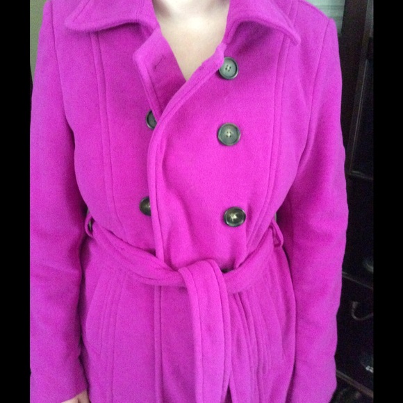 Fleece pea coat.