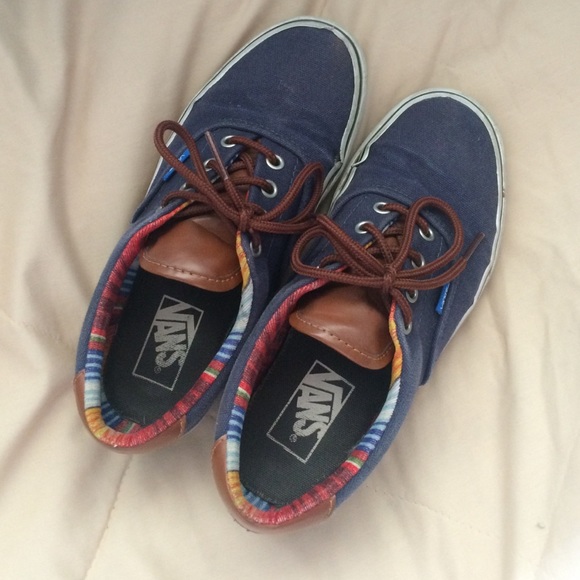 navy and inside colored vans