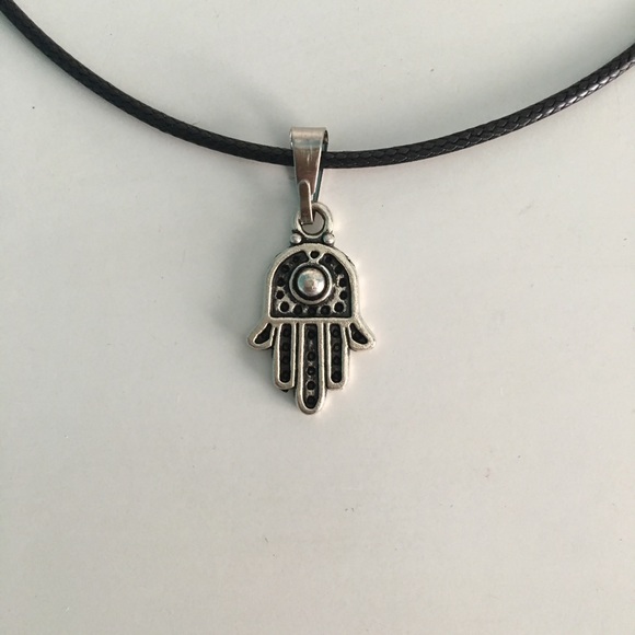 Leather Cord Charm Necklace