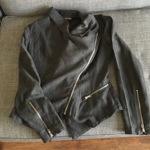 Black blazer with zippers