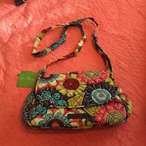NWT Very Bradley flower shower cross body