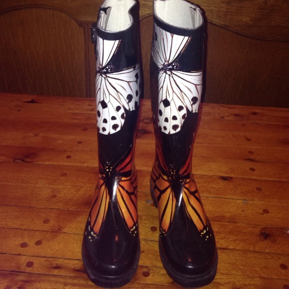 Butterfly Rain Boots