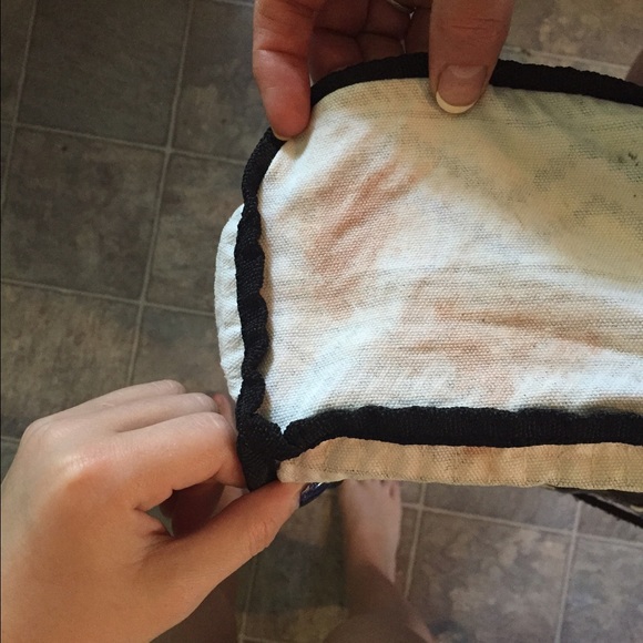 VS PINK black&white bling sequin Aztec backpack - Picture 3 of 4