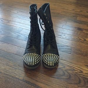 Studded Combat Boots