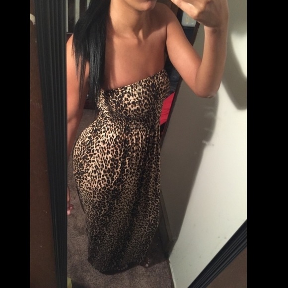 Leopard print dress