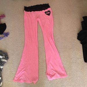 VS PINK comfy pants with lace band