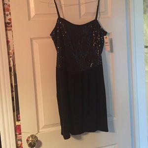 Black Laundry Sequin Dress