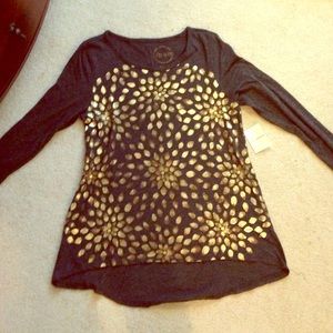 Lucky Brand High-Low Graphic Tshirt