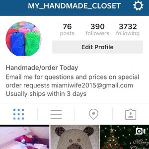 For all handmade items not allowed to sell here...