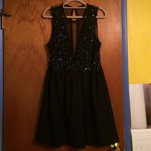 Flirty black dress