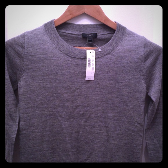 NET J CREW 'Tippi' Sweater in Charcoal Gray Sz XS