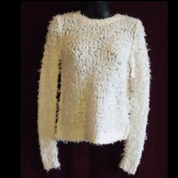 Free People Sweaters - Free People - September Song Shaggy Pullover Ivory